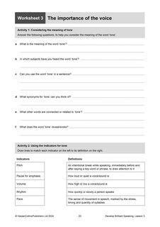 Aper&ccedil;u du contenu 3_Develop Brilliant Speaking