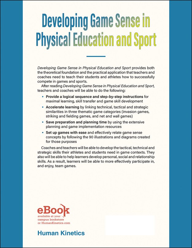 Couverture arri&egrave;re_Developing Game Sense In Physical Education And Sport
