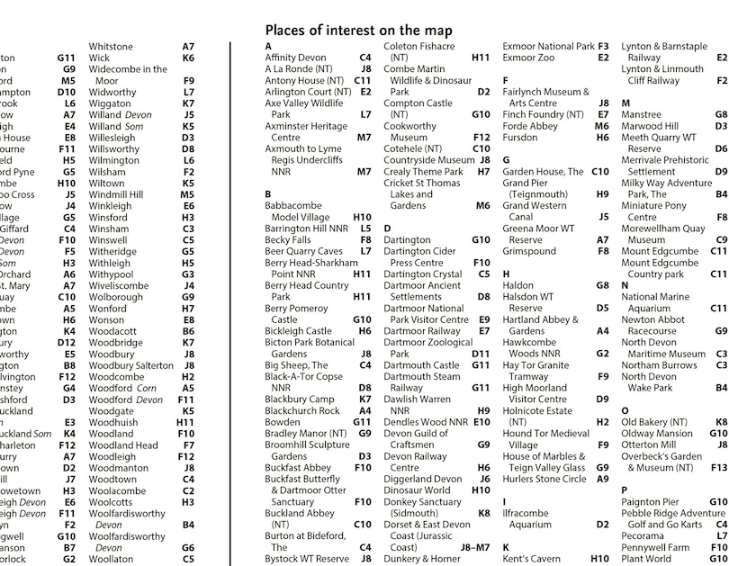 Aper&ccedil;u du contenu 5_Devon Pocket Map