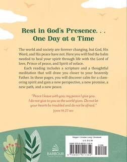 Back cover_Devotions and Prayers to Rest in God's Presence