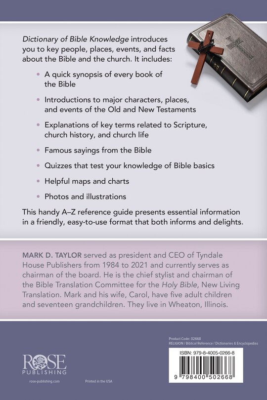 Back cover_Dictionary of Bible Knowledge