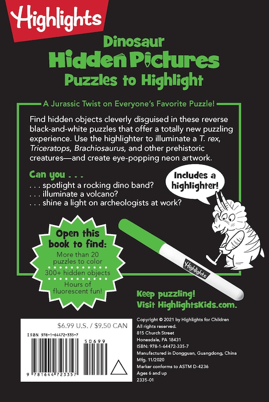 Sample content_Dinosaur Hidden Pictures Puzzles to Highlight