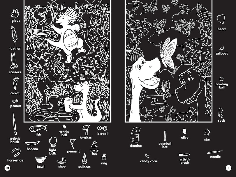 Sample content 2_Dinosaur Hidden Pictures Puzzles to Highlight