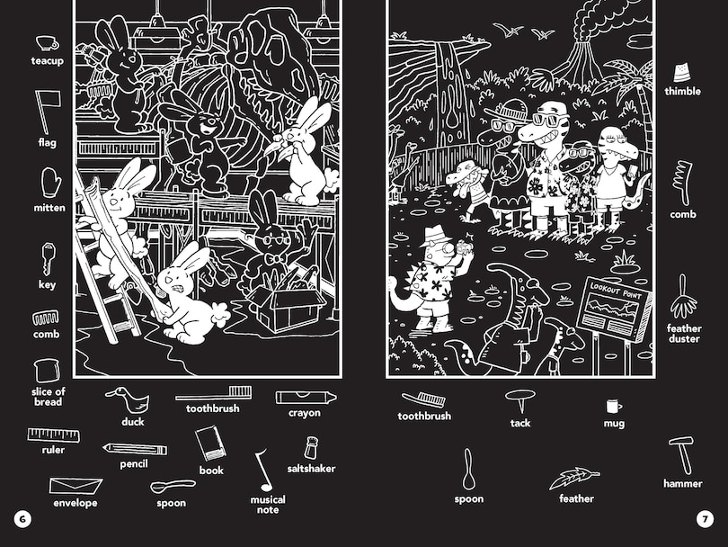 Sample content 4_Dinosaur Hidden Pictures Puzzles to Highlight