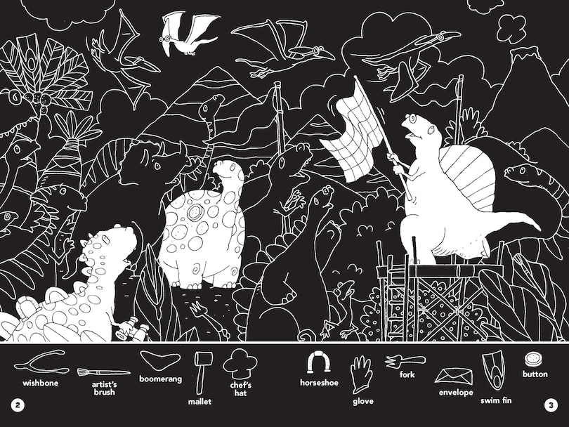 Sample content 5_Dinosaur Hidden Pictures Puzzles to Highlight