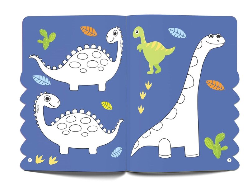 Sample content_Dinosaurs - Coloring and Sticker Activity Book (With 150+ Stickers)