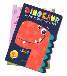 Sample content 3_Dinosaurs - Coloring and Sticker Activity Book (With 150+ Stickers)