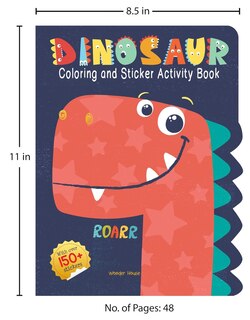 Sample content 4_Dinosaurs - Coloring and Sticker Activity Book (With 150+ Stickers)