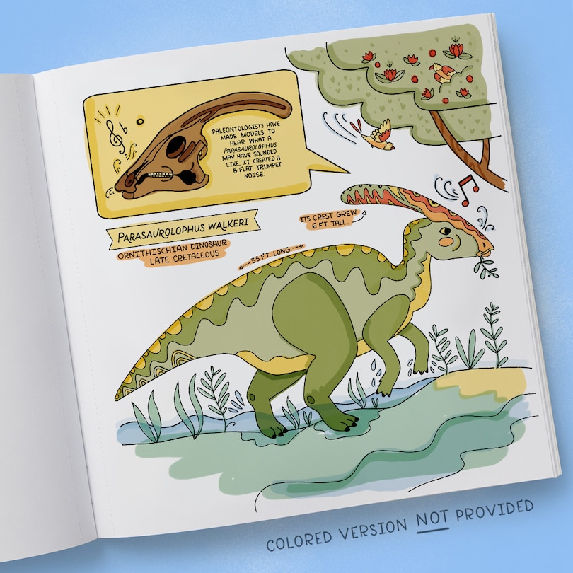 Aper&ccedil;u du contenu 5_Dinosaurs Coloring Book
