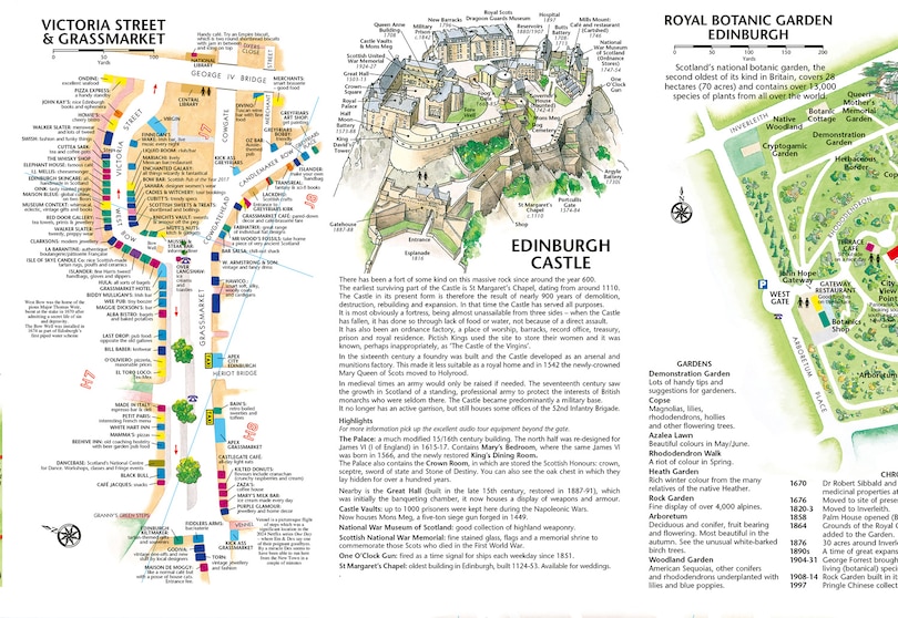 Sample content_Discovering Edinburgh Illustrated Map