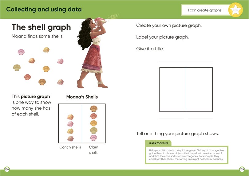 Sample content_Disney Learning Big Workbook Grade 1
