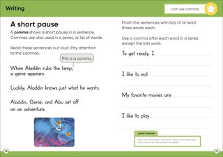 Sample content 3_Disney Learning Big Workbook Grade 1