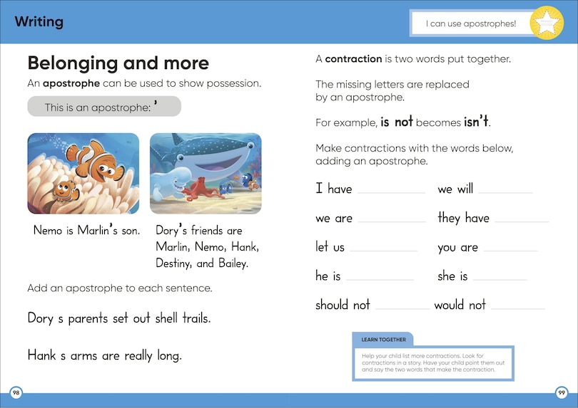 Aperçu du contenu 3_Disney Learning Big Workbook Grade 2