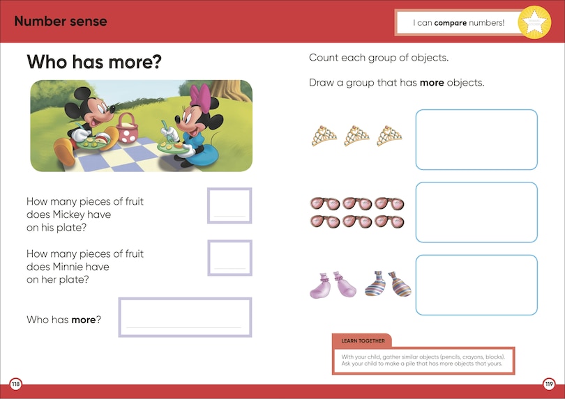 Sample content 4_Disney Learning Big Workbook Kindergarten