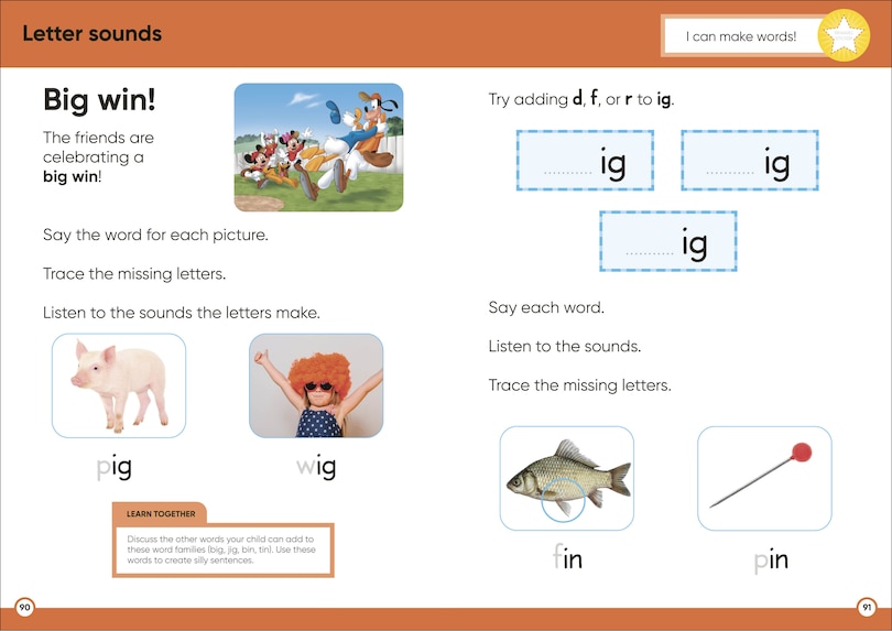Sample content 3_Disney Learning Big Workbook Preschool
