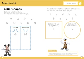 Sample content_Disney Learning Starting to Read (Ages 3-5)