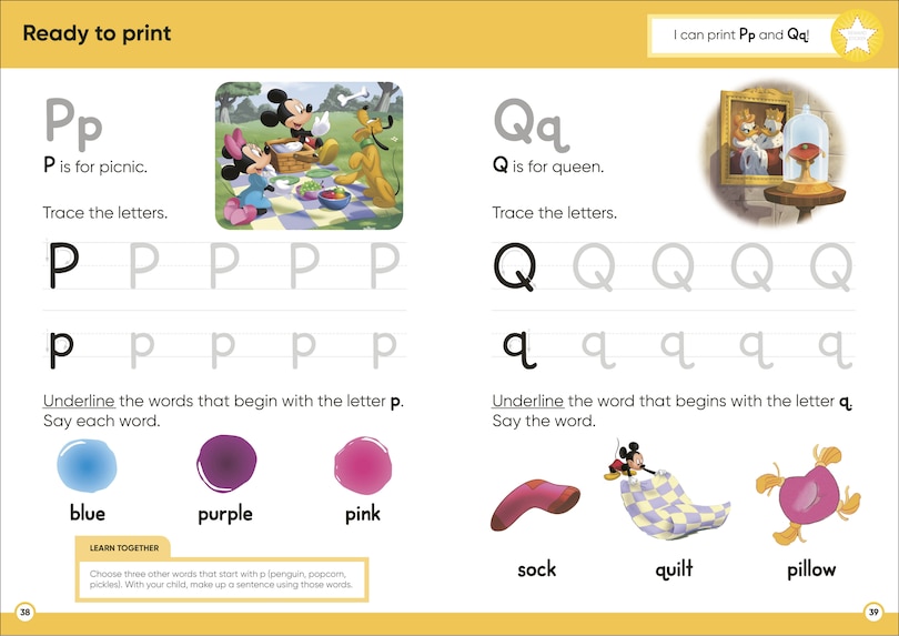Sample content 3_Disney Learning Starting to Read (Ages 3-5)