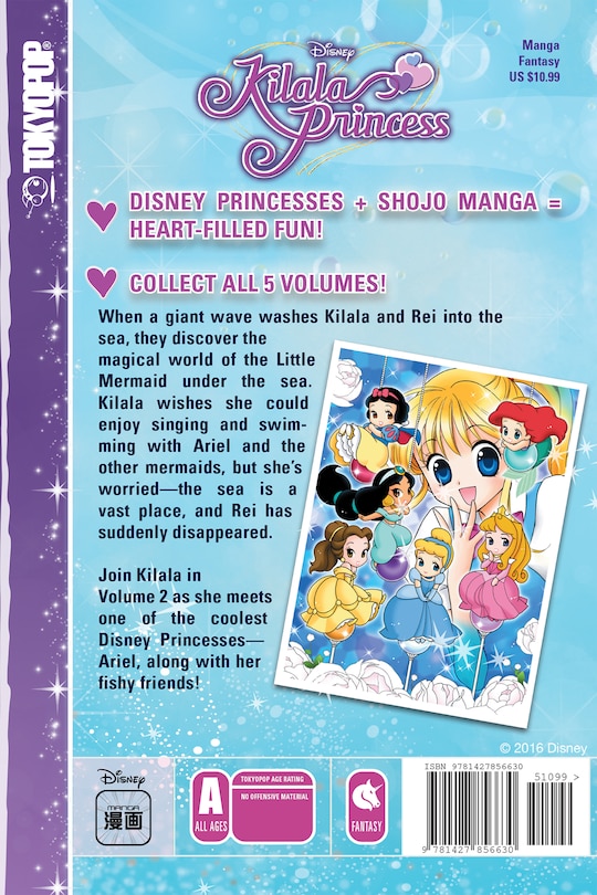 Back cover_Disney Manga: Kilala Princess, Volume 2