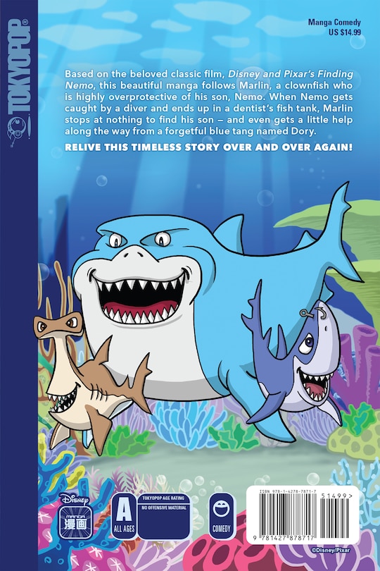 Couverture arrière_Disney Manga: Pixar's Finding Nemo
