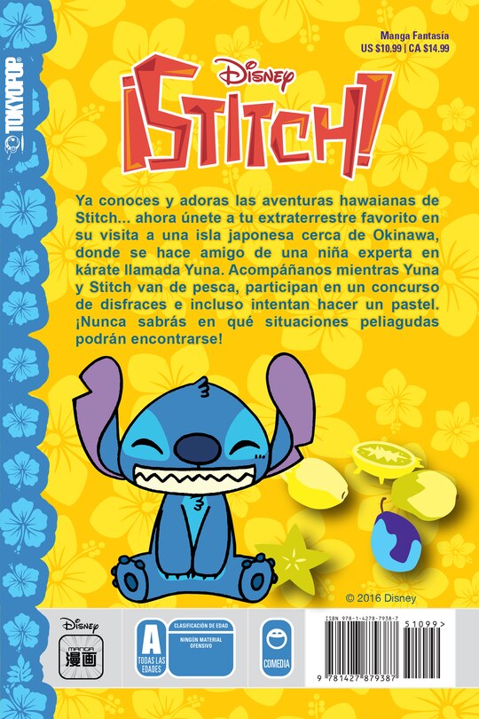 Back cover_Disney Manga: ¡Stitch!, Volumen 1 (Español)