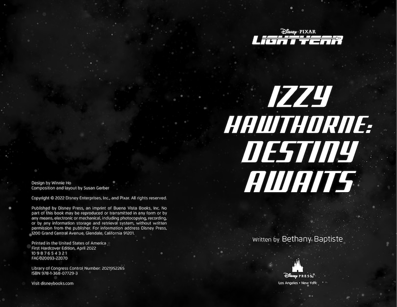 Aperçu du contenu_Disney Pixar Lightyear Izzy Hawthorne: Destiny Awaits