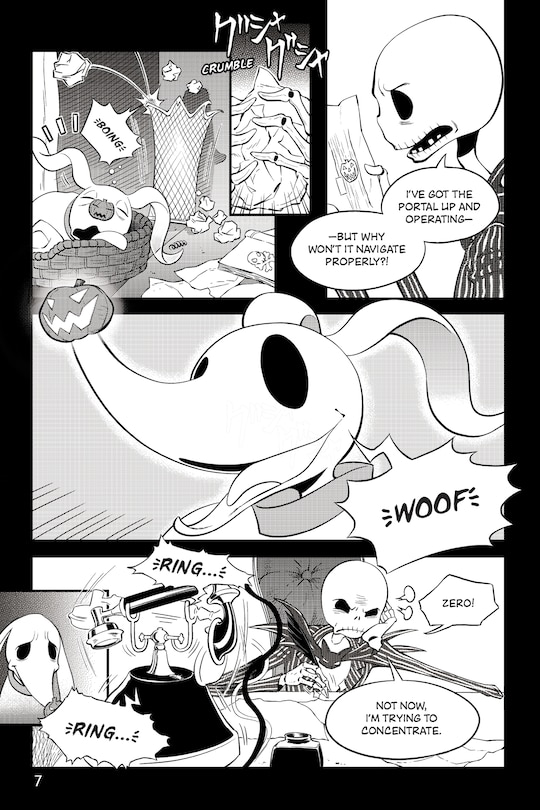 Sample content_Disney Tim Burton's The Nightmare Before Christmas: Zero's Journey (Ultimate Manga Edition with Sprayed Edges)