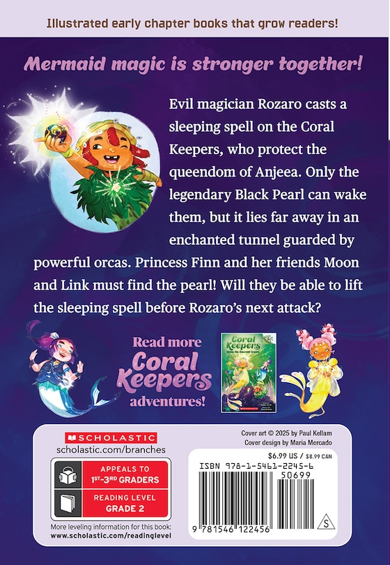 Back cover_Dive for the Black Pearl: A Branches Book (Coral Keepers #2)