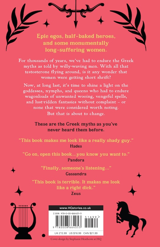 Back cover_Divine Dicks and Mortal Pricks: Greek Myths for Feminists