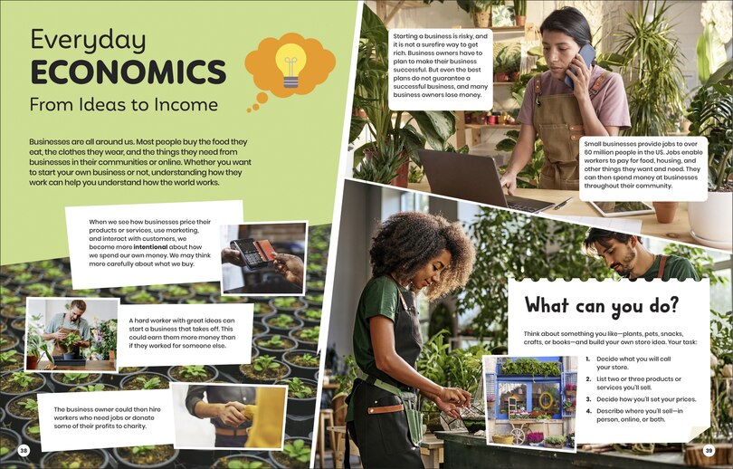 Aper&ccedil;u du contenu_DK Super Economics Starting a Business