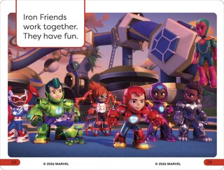 Sample content_DK Super Reader Pre-Level Iron Man and His Awesome Friends Armor Up!