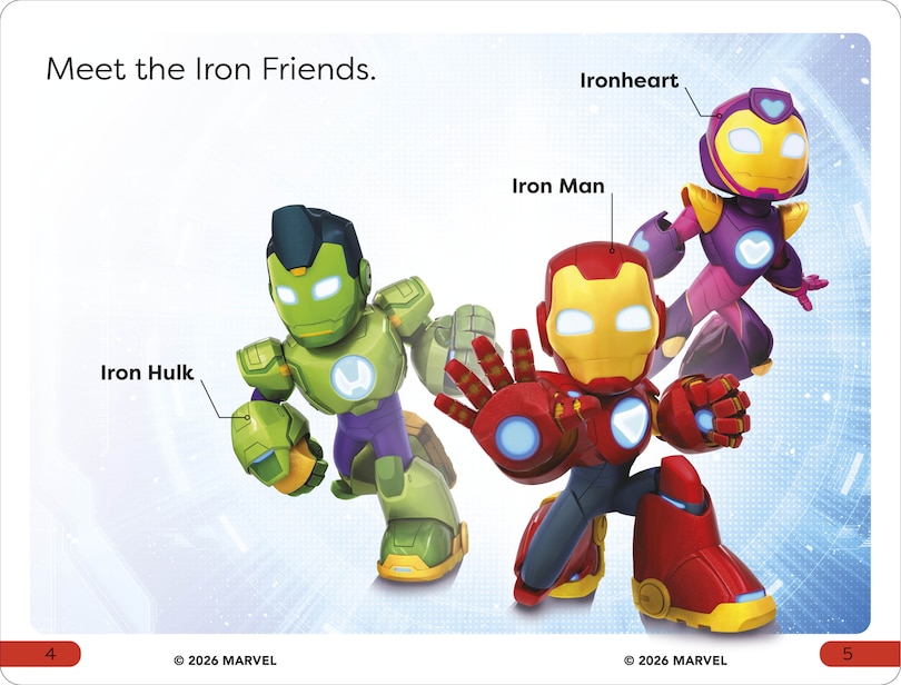Sample content 3_DK Super Reader Pre-Level Iron Man and His Awesome Friends Armor Up!