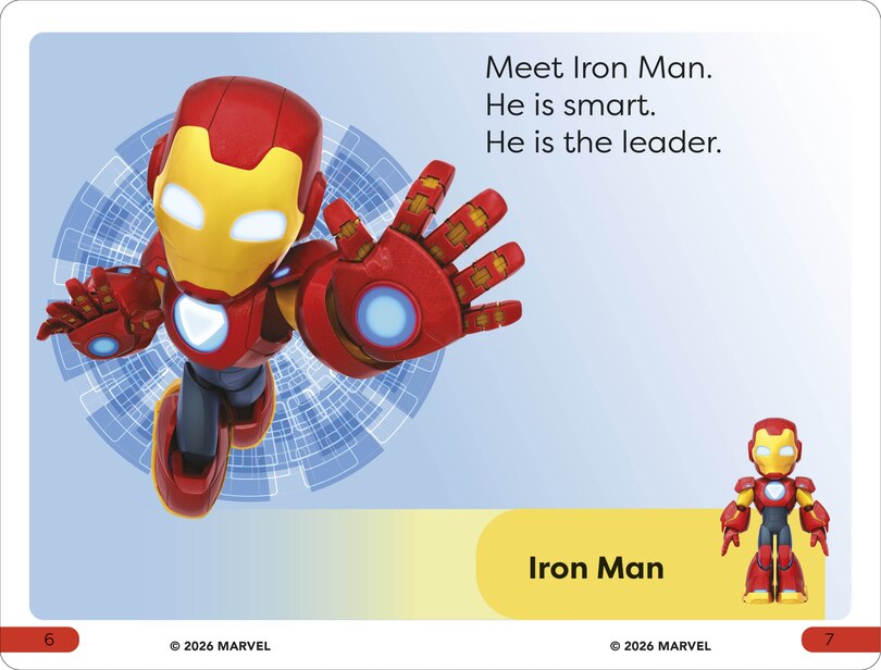Sample content 2_DK Super Reader Pre-Level Iron Man and His Awesome Friends Armor Up!