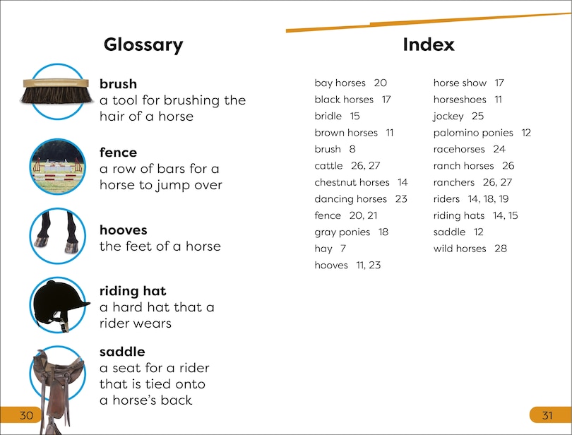 Aper&ccedil;u du contenu_DK Super Readers Level 1 Ponies and Horses
