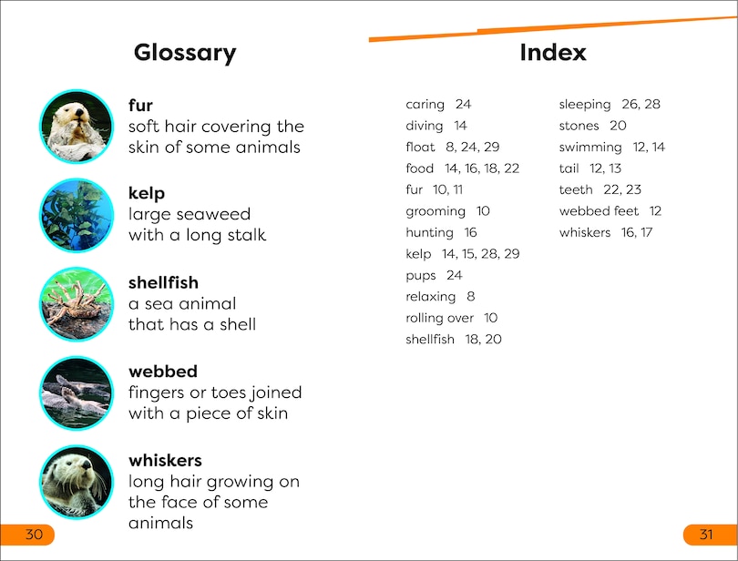 Aper&ccedil;u du contenu_DK Super Readers Level 1 Sea Otters