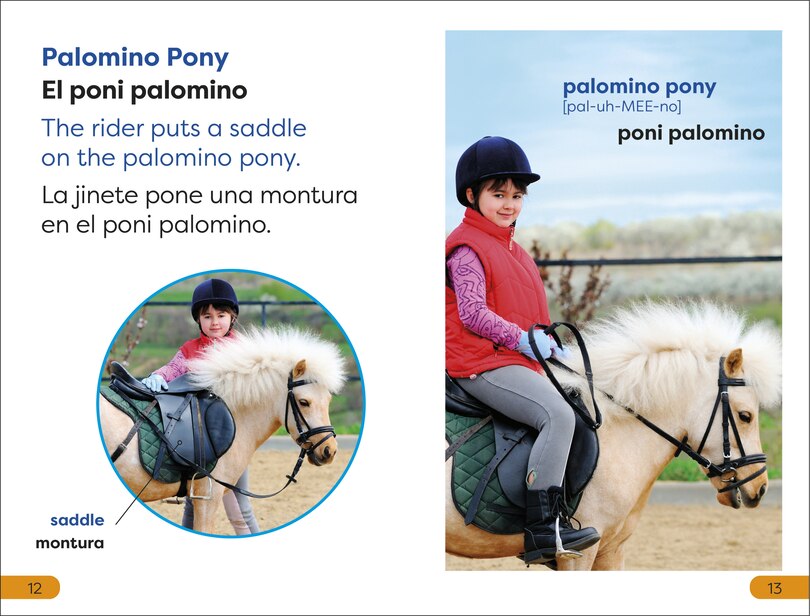Aper&ccedil;u du contenu 2_DK Super Readers Level 1 English-Spanish Bilingual Ponies and Horses - Ponis y caballos