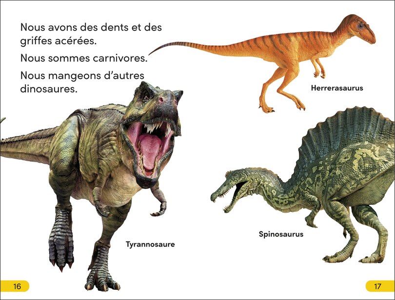 Sample content 4_DK Super Readers Level 2 French Translation Dinosaur Dinners - Le DÃ®ner des dinosaures