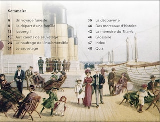 Aperçu du contenu_DK Super Readers Level 3 French Translation Titanic - Le Titanic