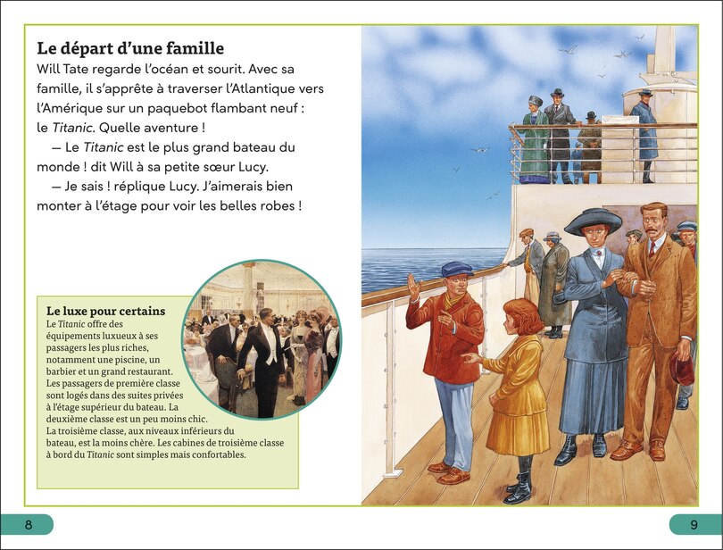 Sample content 3_DK Super Readers Level 3 French Translation Titanic - Le Titanic