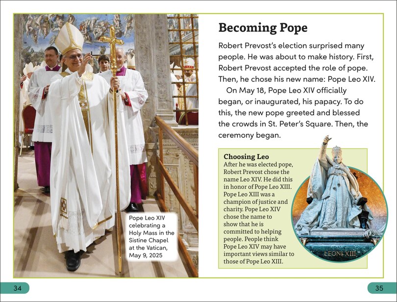 Sample content_DK Super Readers Level 3 Pope Leo XIV