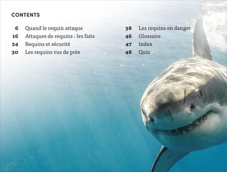 Aper&ccedil;u du contenu_DK Super Readers Level 4 French Translation Shark Attack - Danger : Requins