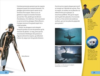 Aper&ccedil;u du contenu 5_DK Super Readers Level 4 French Translation Shark Attack - Danger : Requins