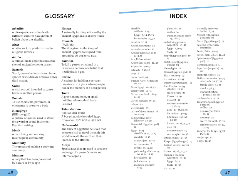 Aper&ccedil;u du contenu_DK Super Readers Level 4 Secrets of the Mummies