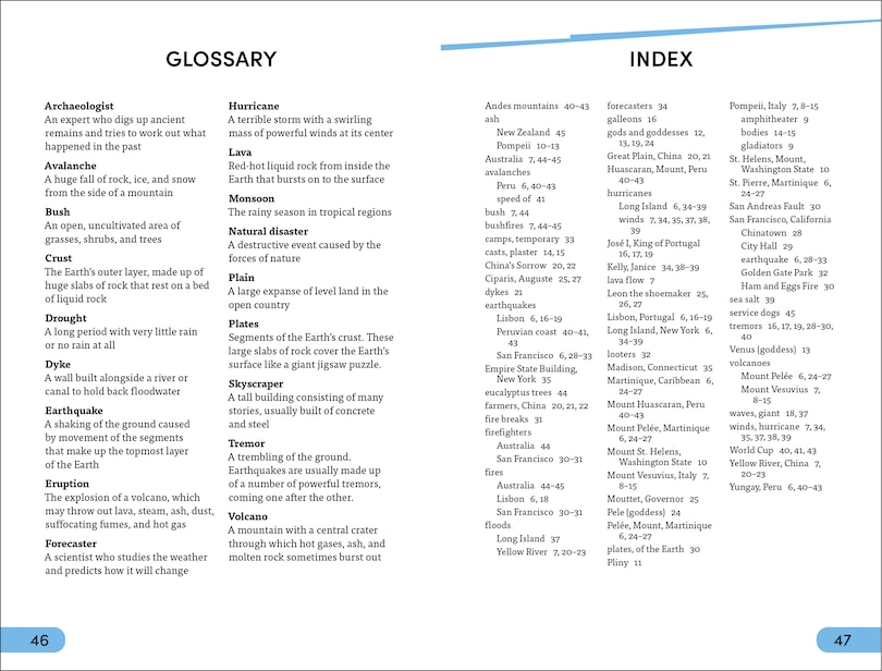 Aper&ccedil;u du contenu_DK Super Readers Level 4 Earthquakes and Other Natural Disasters
