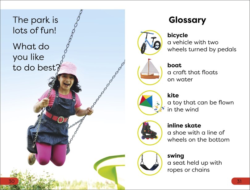 Aper&ccedil;u du contenu_DK Super Readers Pre-Level At the Park