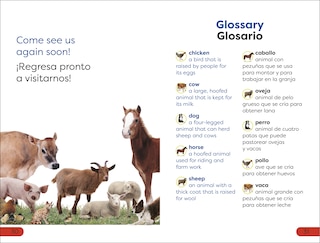 Aper&ccedil;u du contenu_DK Super Readers Pre-Level English-Spanish Bilingual Farm Animals - Los animales de la granja