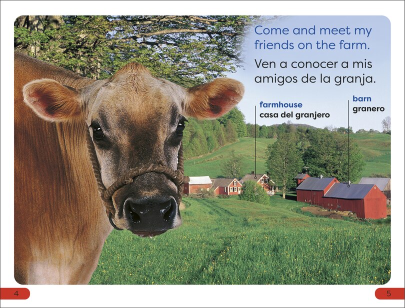 Aper&ccedil;u du contenu 3_DK Super Readers Pre-Level English-Spanish Bilingual Farm Animals - Los animales de la granja