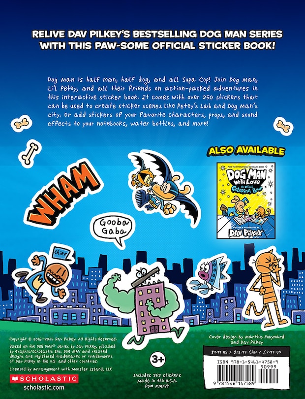 Back cover_Dog Man: Official Sticker Book