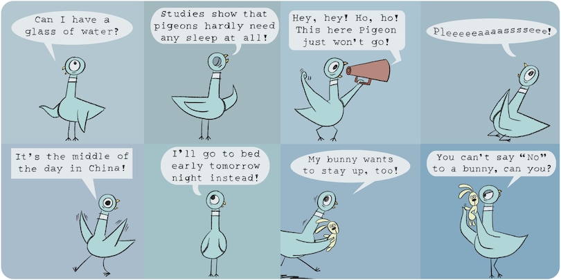 Aper&ccedil;u du contenu_Don't Let the Pigeon Stay Up Late! (Board Book)