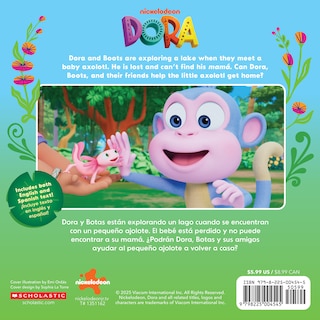 Back cover_Dora: The Little Axolotl / El pequeño ajolote
