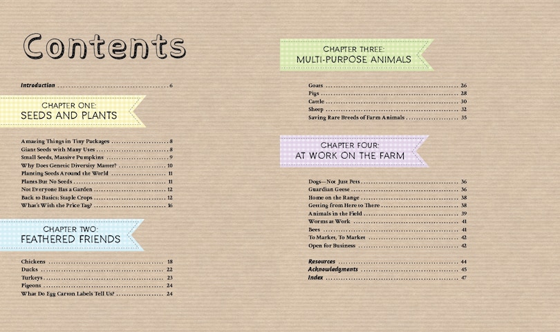 Table of contents_Down To Earth